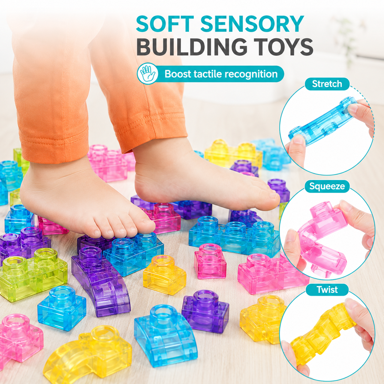 Squishio™ Soft Jelly Building Blocks